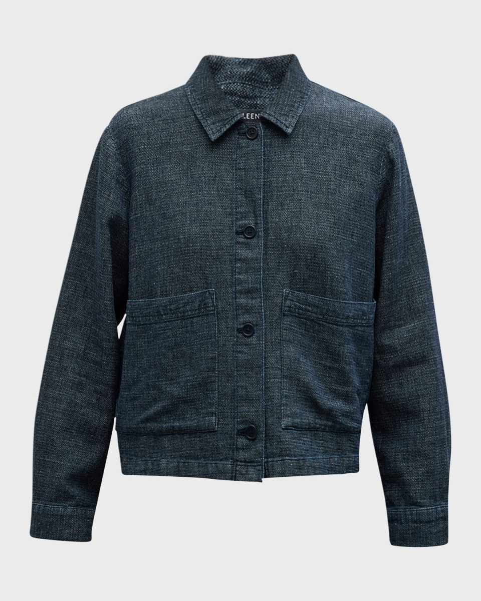 Button-Down Hemp-Organic Cotton Jacket